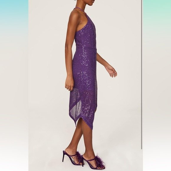TOCCIN X RTR Design Collective Sequin Asymmetrical Dress - Picture 5 of 11